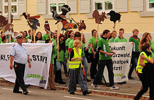 Demonstration für Natur- und Umweltschutz